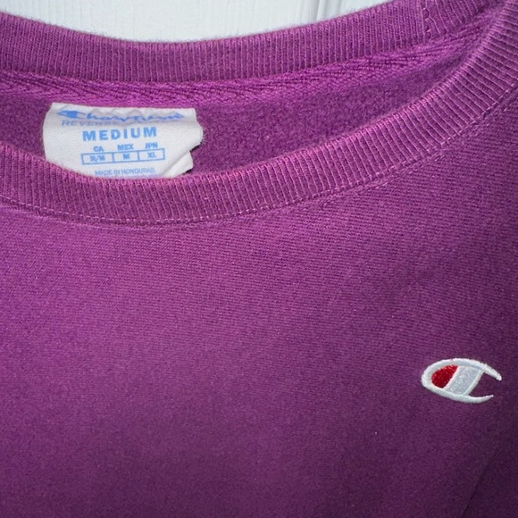 dark purple champion reverse weave crewneck - Picture 3 of 3